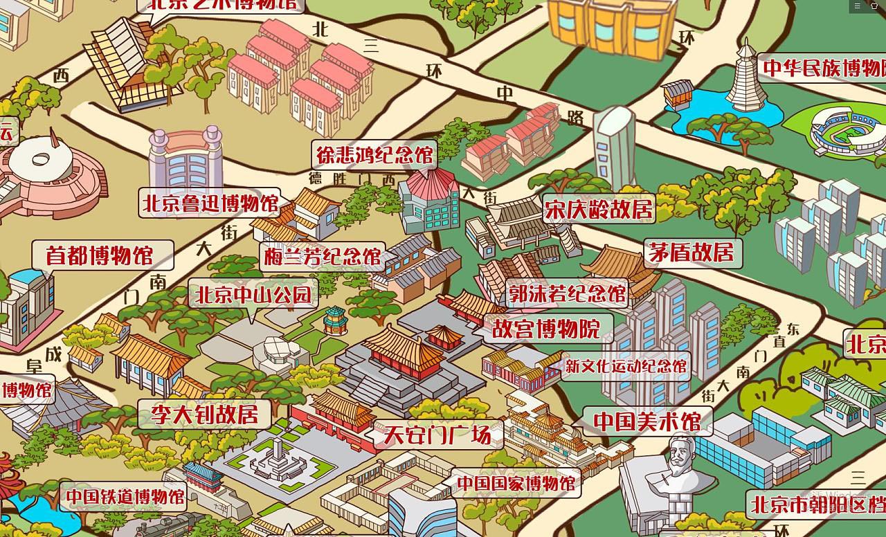 内江手绘地图景区的文化印记